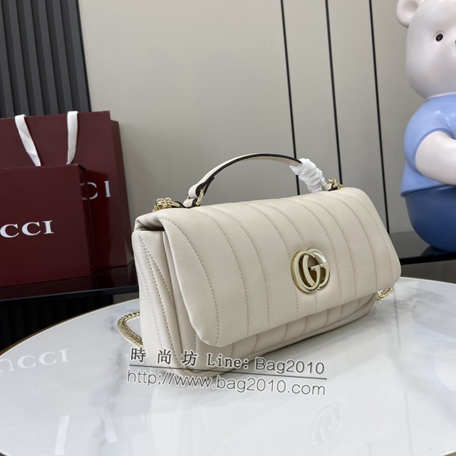 Gucci專櫃古馳最新款Milano系列小號手提包鏈條女包 jh2374型號：806016